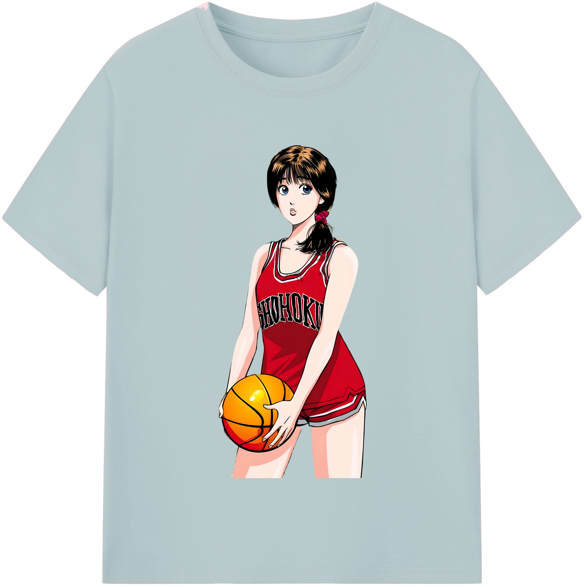 SLAM DUNK／スラムダンク 綿100％半袖Tシャツ（フロントプリント）